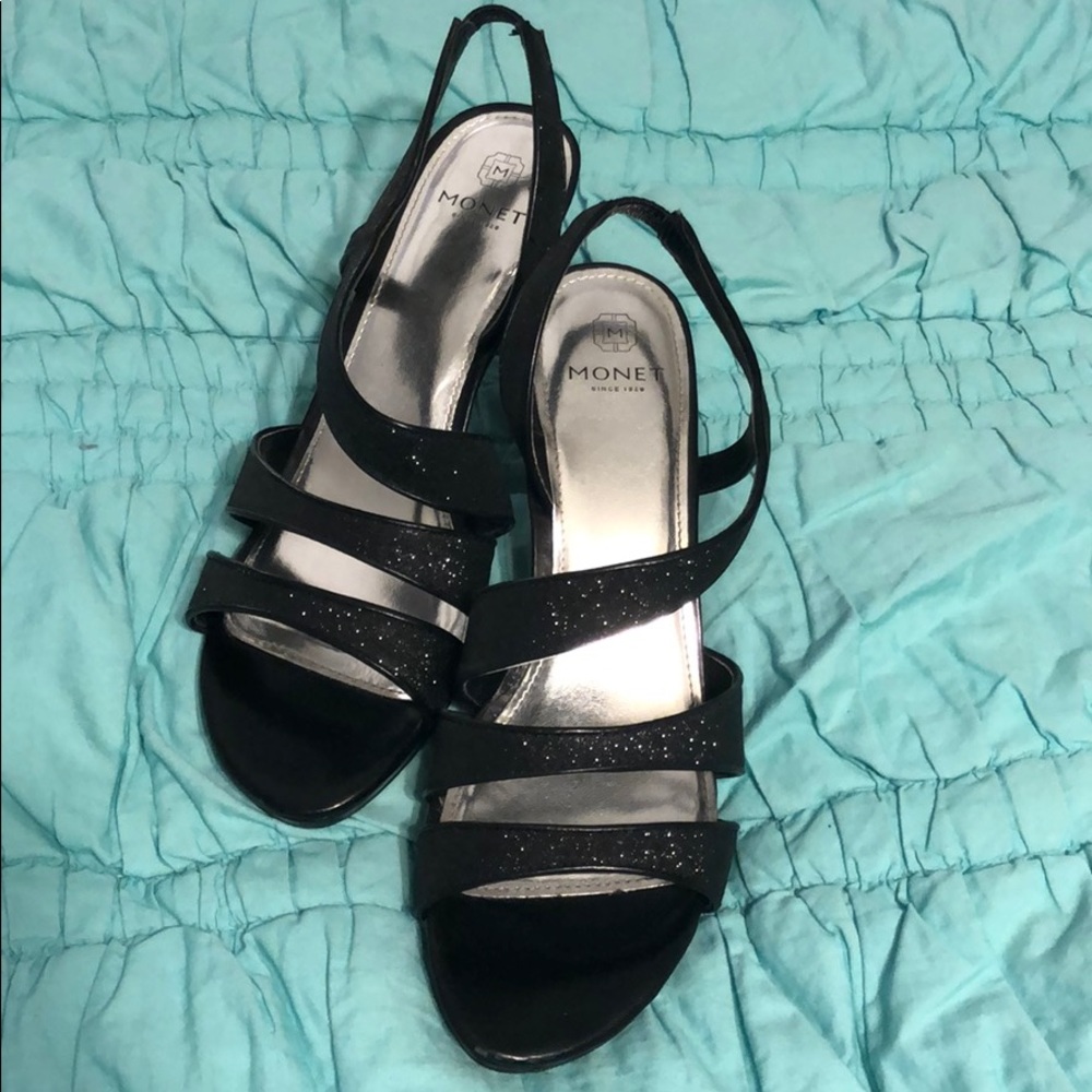 Sparkly Black Heels